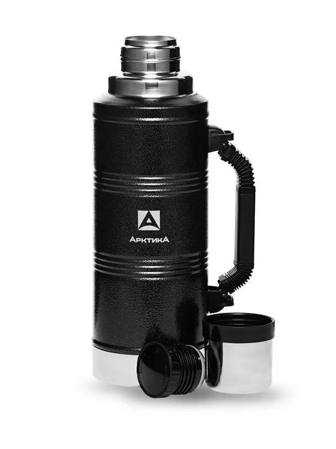 Термос с узким горлом американский дизайн 106-2200P с ручкой Арктика