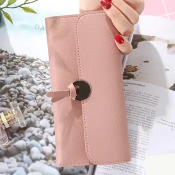 

Fashion Women PU Leather Clutch Wallet Long Design Card Holder Case Female Purse Bag Handbag