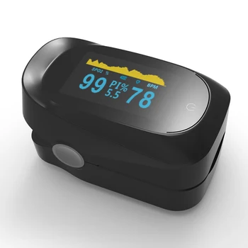 

New blood oxygen meter refers to the clip-type pulse finger saturation monitor Blue/Black fingertip oximeter