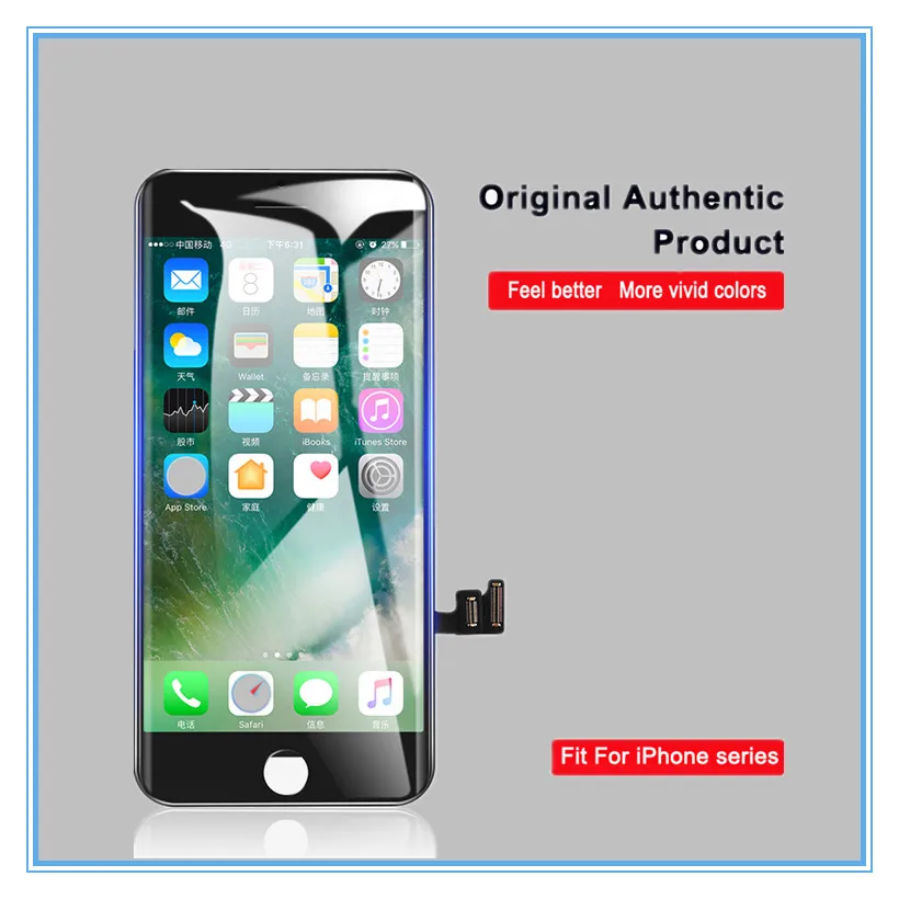 Мобильный телефон ЖК экран для iPhone 6 6S 7 7Plus 8 Plus X сменный 3D сенсорный планшета