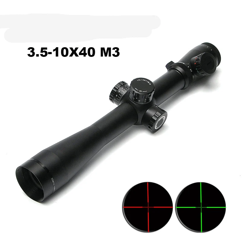 

Tactical Airsoft M3 3.5-10x40 E Riflescope Illuminated Long Range Telescopic Optics for Paintball Airsoft Gun Hunting Optics