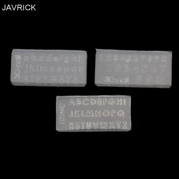 

3Pcs Small Size Numbers Letters Mold Kit Alphabet Pendant UV Resin Silicone Mold