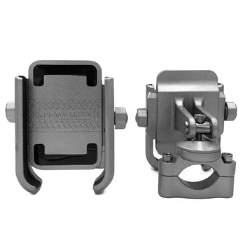 

360 Degree Universal Bike Phone Holder Aluminum Alloy Motorcycle Motorbike Handlebar Phone Holder Stand Mount For Mobile Phone