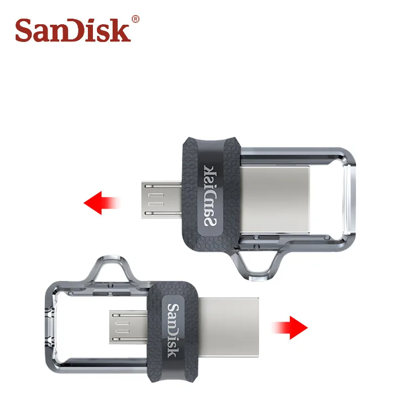 SanDisk USB флэш-накопитель OTG USB 3,0 флеш-накопитель 128 Гб 64 ГБ 32 ГБ оперативной памяти, 16 Гб встроенной памяти, 150 МБ/с. memory stick U флэш-диск cle usb флэш-накопитель
