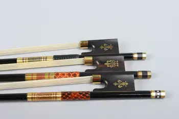 

3x Violin Bow Carbon Fiber Bow Ebony Frog High quality Pernambuco Performance