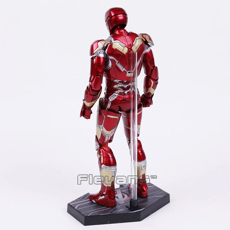 Marvel Мстители Железный человек МК 43/MK42 ПВХ фигурка Коллекционная модель игрушки с светодиодный светильник