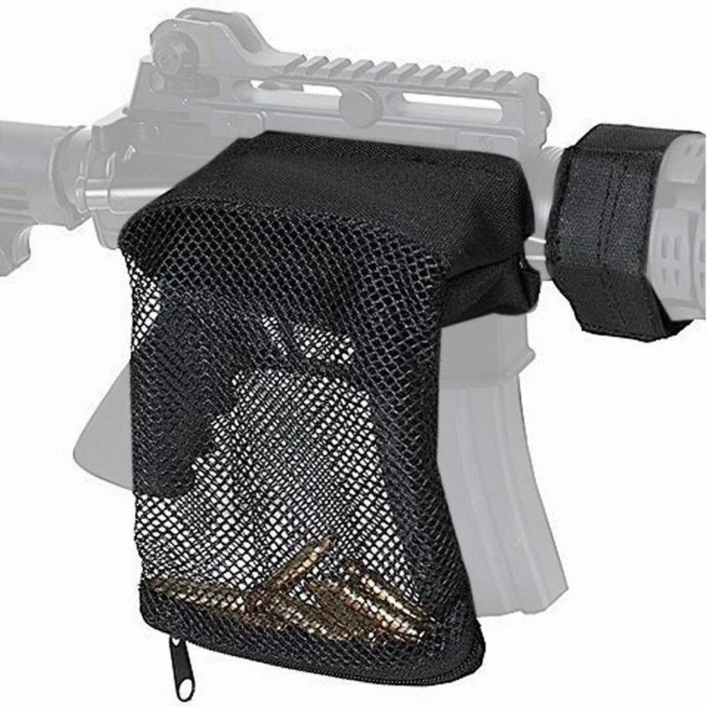 

Tactical Hunting Rifle Brass Shell Catcher Quick Release AR 15 Ammo Mesh Trap Nylon Bag Bullet Pouch Holder