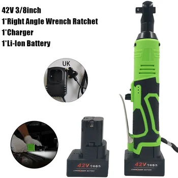 

Hot Sale 42V 3/8inch Electric Cordless Ratchet Right Angle Wrench Drill W/ Li-ion Battery Durable And Practical