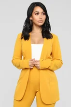 

Fashion Solid Colors Blazer Two Piece Set Women Buttonless Casual Office Blazer New Elastic Waist Pant Suit Commute Trousers Set