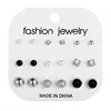Crystal Stud Earrings Set With Card Zircon Balls Love Flowers Earrings Women Imulated Pearl Earring Kit Wedding Bride  Jewelry 4