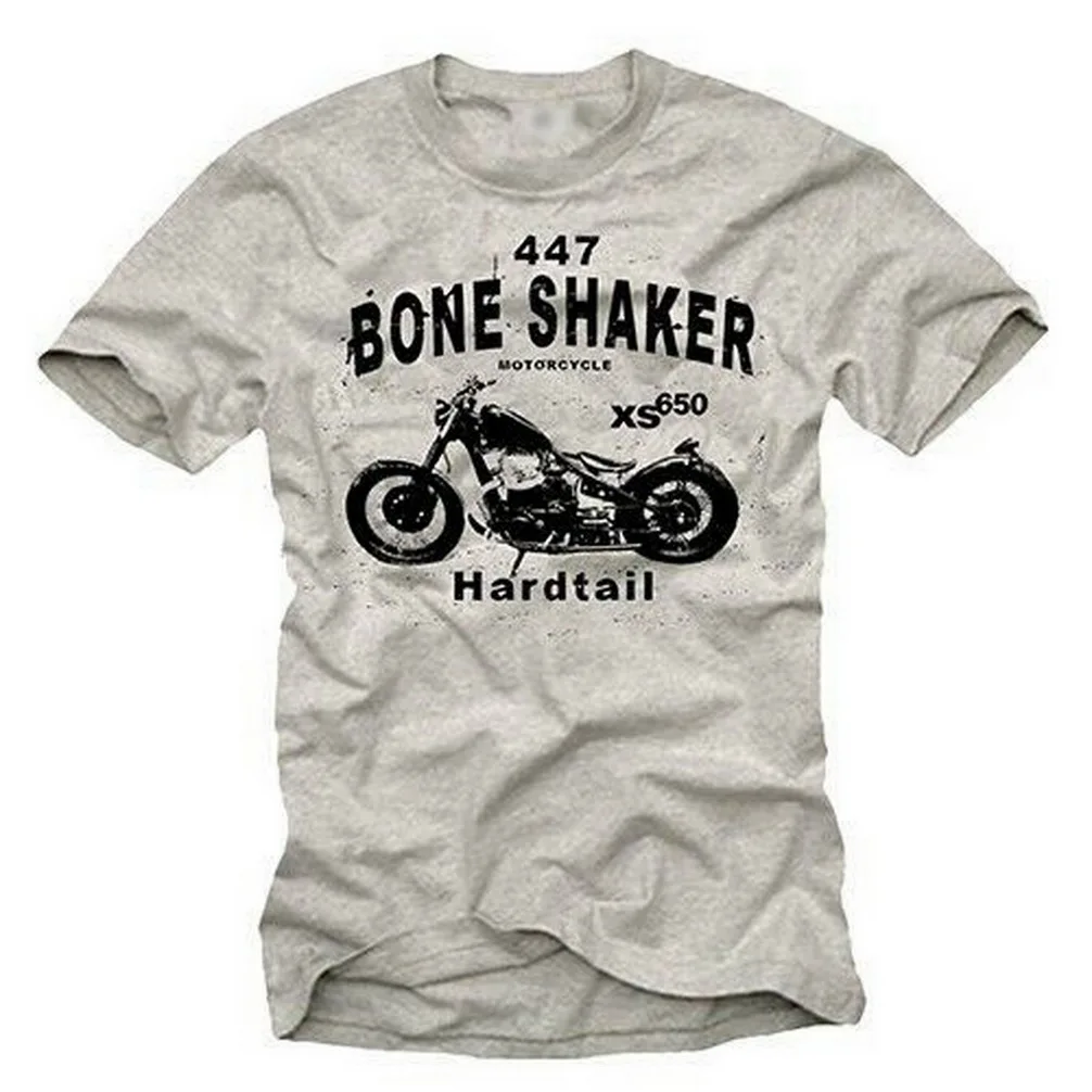 Vintage Motorcycle Mens Tops Tee T Shirt XS 650 Chopper-Men Biker T-Shirt Brand Clothing | Мужская одежда