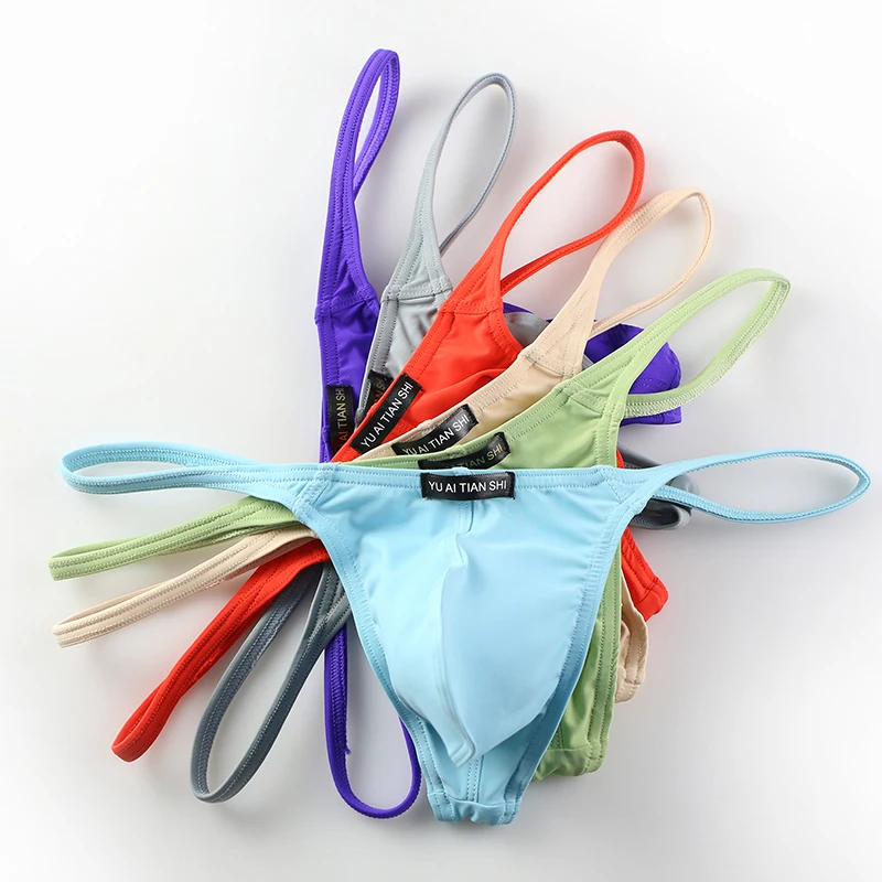 

3PCS/Lots Sexy Men Thong G-string Jock Strap Ultra-thin Mini Underwear T-back Panties Bikini Tanga String Homme Thongs Plus Size