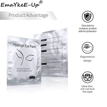 

200pair Gold Hydrogel Eye Patch Eye Pads Under Eye Pads For Eyelash Extensions Cosmetic Tools
