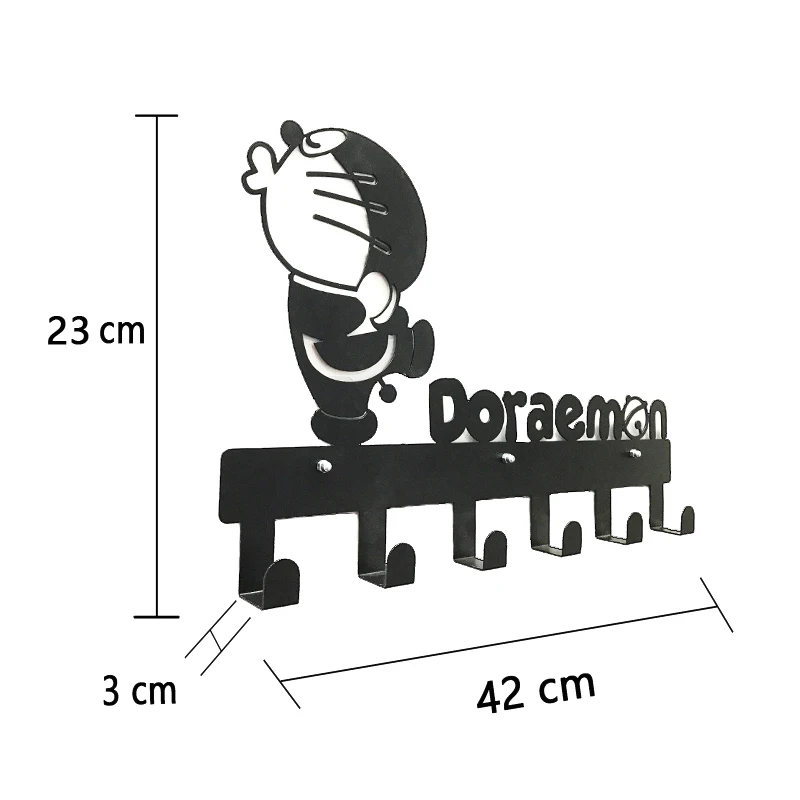 Cartoon Iron Shelves Storage Rack Wall Hanging Shelf Hooks Mario Mickey Mouse Style Metal Hanger Room Decor Display Stand Holder