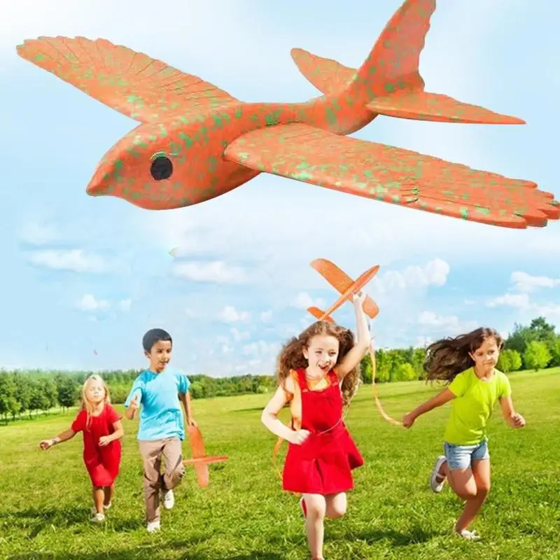 1 шт. 48 см EPP пенопластовый ручной планер самолет открытый птица-образный сгибаемый Летающий симулятор Дети Рождественский подарок мальчик классическая игрушка