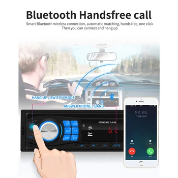 

1 DIN In Dash Car Stereo MP3 Player Single Car Stereo MP3 Player Head Unit Bluetooth USB FM Radio Receiver