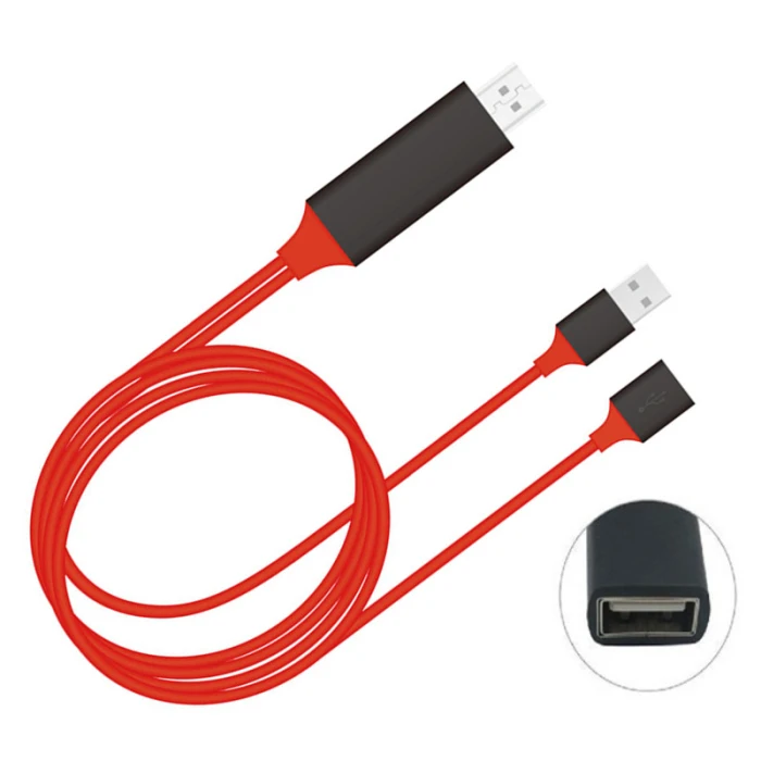 3 в 1 HDMI кабель ТВ Android телефоны к HDMI адаптер Full HD 1080P кабель-Переходник USB AS99