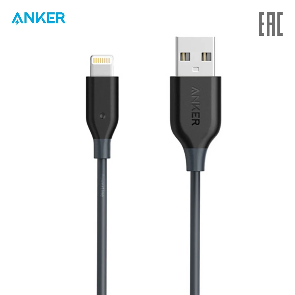 Кабель Anker PowerLine Lightning Cable, официальная гарантия, быстрая