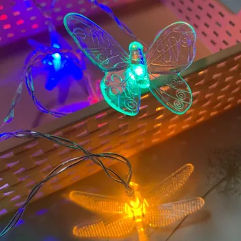 

LEd Butterfly Lighting Chain Room Decoration Indoor Window Ins Small Colored Lights