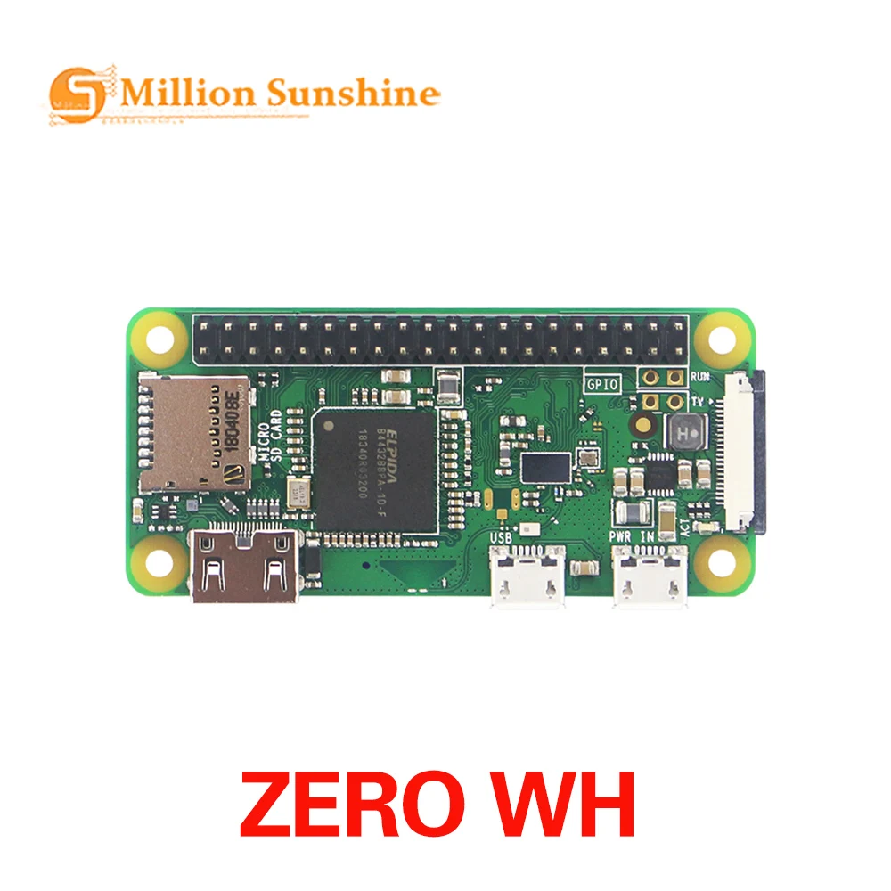 Мини ПК AIO все в одном Raspberry Pi Zero WH RPi 1GHz CPU 512MB RAM с Bluetooth 4 1 Беспроводная LAN 40PIN GPIO