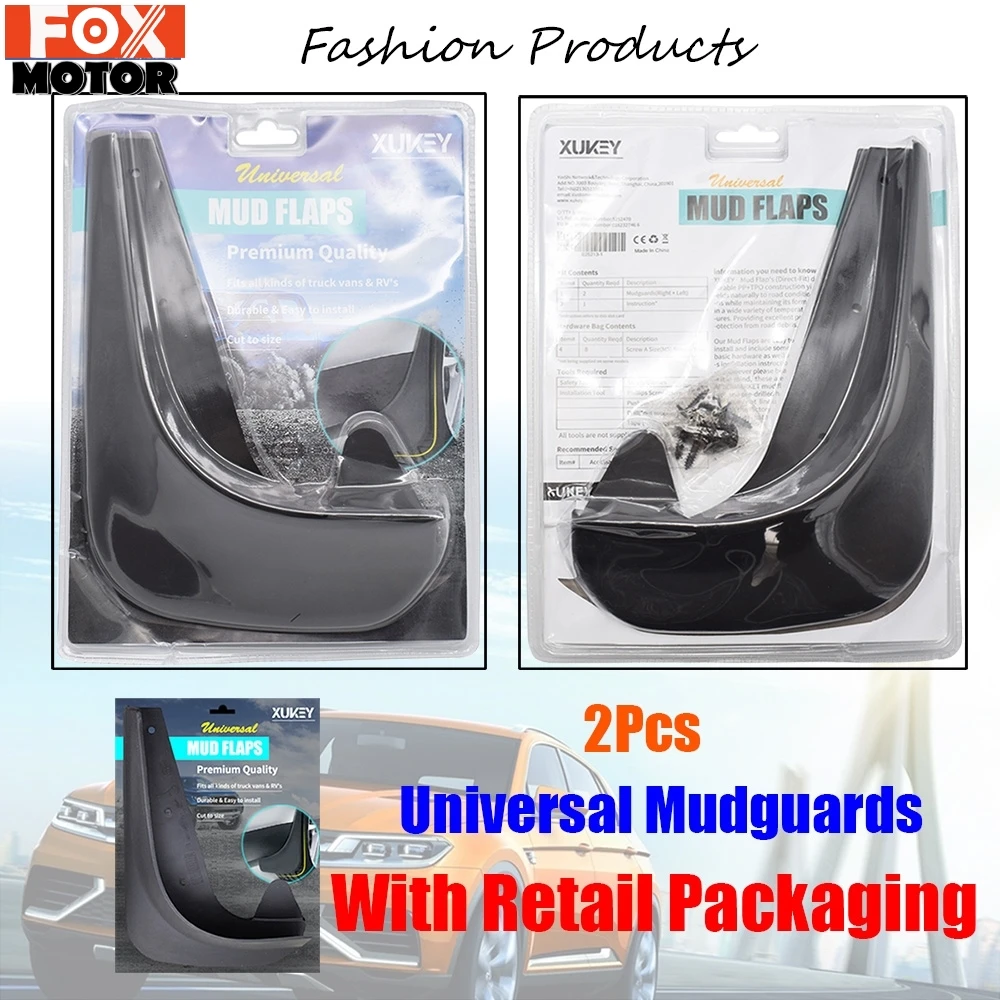 2 шт. Универсальные Брызговики Передние Задние для Peugeot FIAT VW Buick Renault Ford Mazda Vauxhall Opel