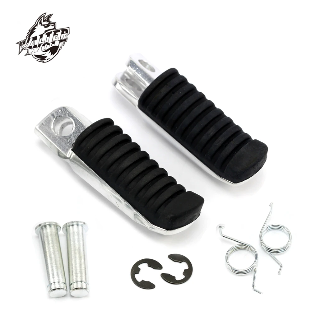 

Rider Front Foot Pegs Footrest Adapters For KAWASAKI ER-6N NINJA 650 VERSYS 1000 Z750 Z900 ZX6R ZRX ZZR Motorcycle Accessories