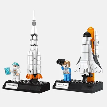 

Aerospace Series Model Building blocks Bricks Space Shuttle Rocket Satellite Lunar Rover Compatible for Christmas Gift