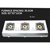 Medium High-Pressure Three-Head Furnace Commercial Desktop Gas Stove Three-Hole Gas Furnace Liquefied Gas Multi-Head Furnace 1PC 3