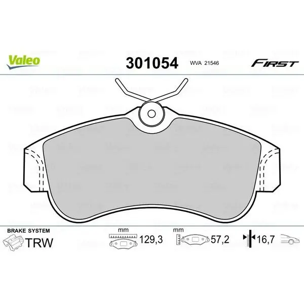 Колодки дисковые передниеNissan Primera 2.0/2.0TD 90-02/Almera 1