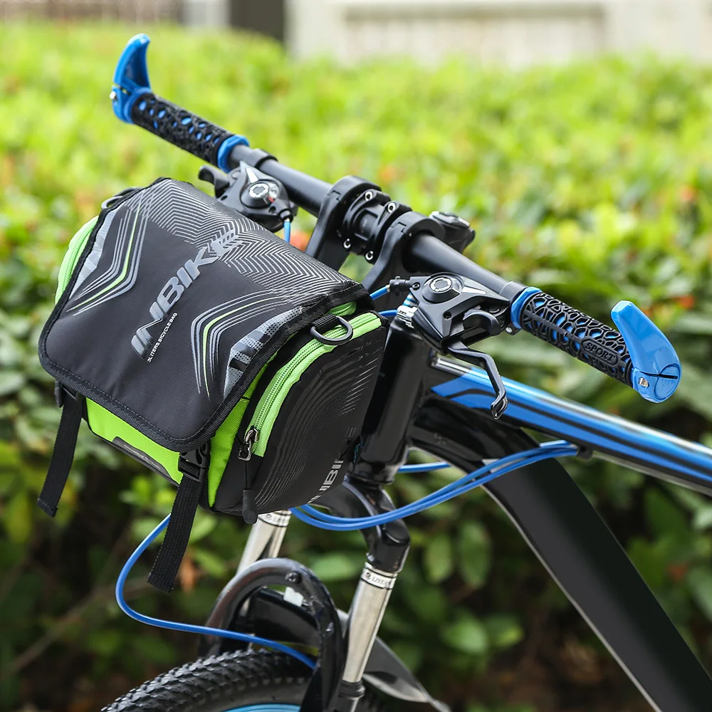 INBIKE сумка на руль велосипедная Передняя корзина подвесная с водонепроницаемым