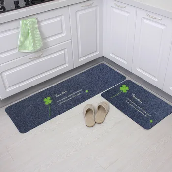 

Four-leaf Clover Tree Paris Tower Totoro Kitchen Mat Anti-slip Embroidered Area Rugs Living Room Balcony Bathroom Carpet Doormat