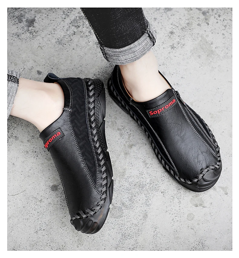 New Men Leather Casual Loafers