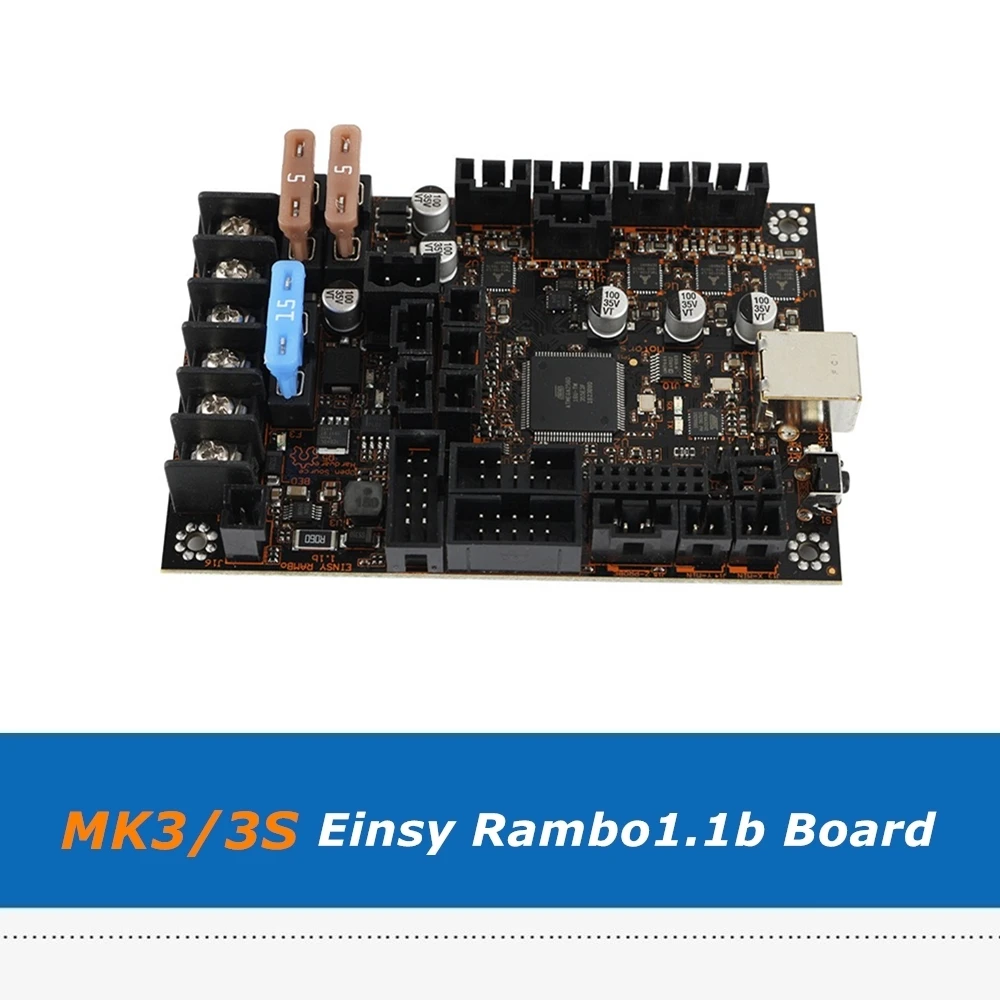Плата управления Reprap Prusa i3 MK3/3S Einsy Rambo 1.1b с 4 драйверами TMC2130 SPI для 3D принтеров I3