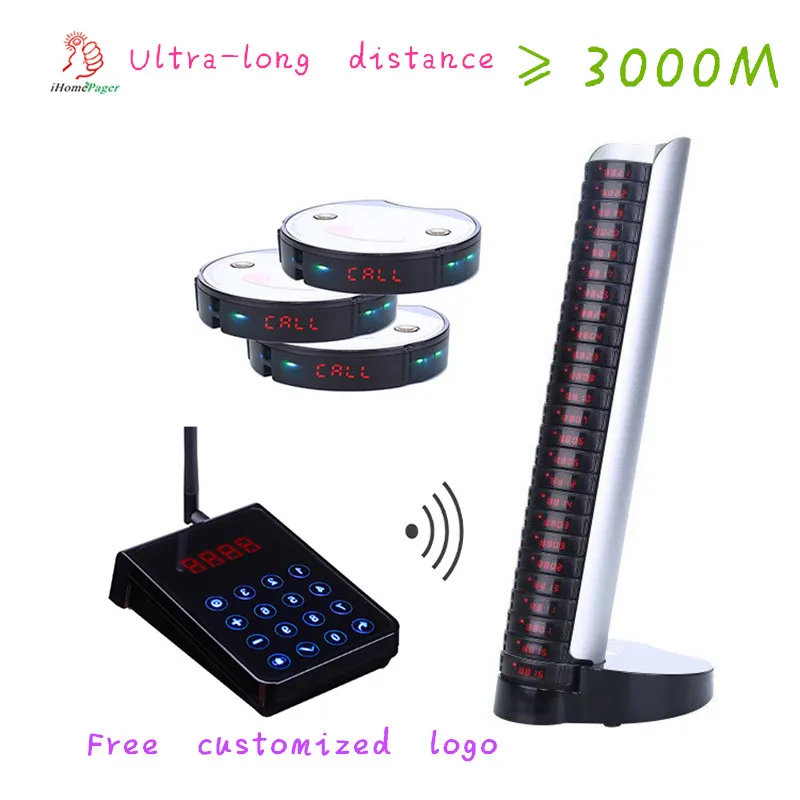

Ultra-long distance wireless queue service system used for restaurant / cafe/dessert shop/western restaurant/fast food shop