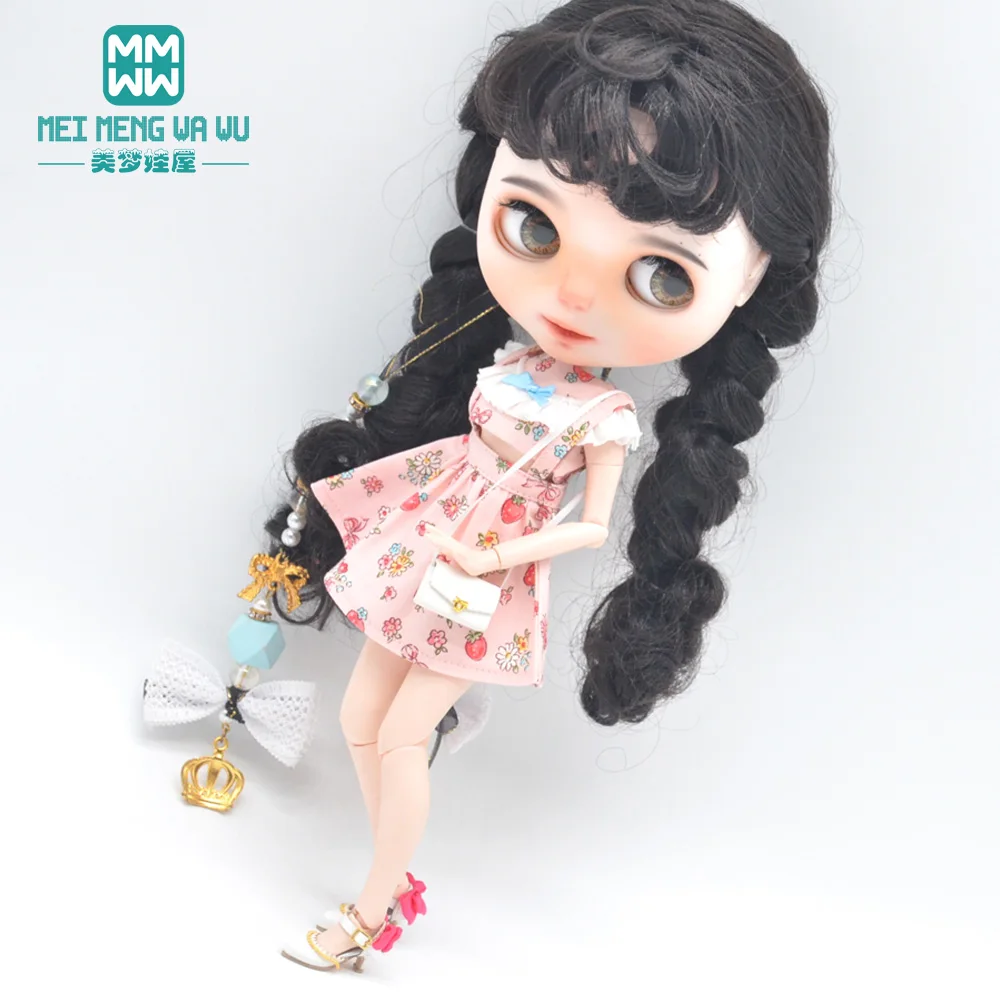 28-30cm Blyth Azone OB23 OB24 Doll Accessories Fashion Backpacks, Shoulder Bag Black, Red, Rose Red, Pink, White