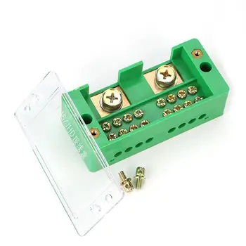 

Single Phase 2-IN 4/6/812-OUT Wire Terminal Box Household Distribution Box Terminal Junction Case Holder