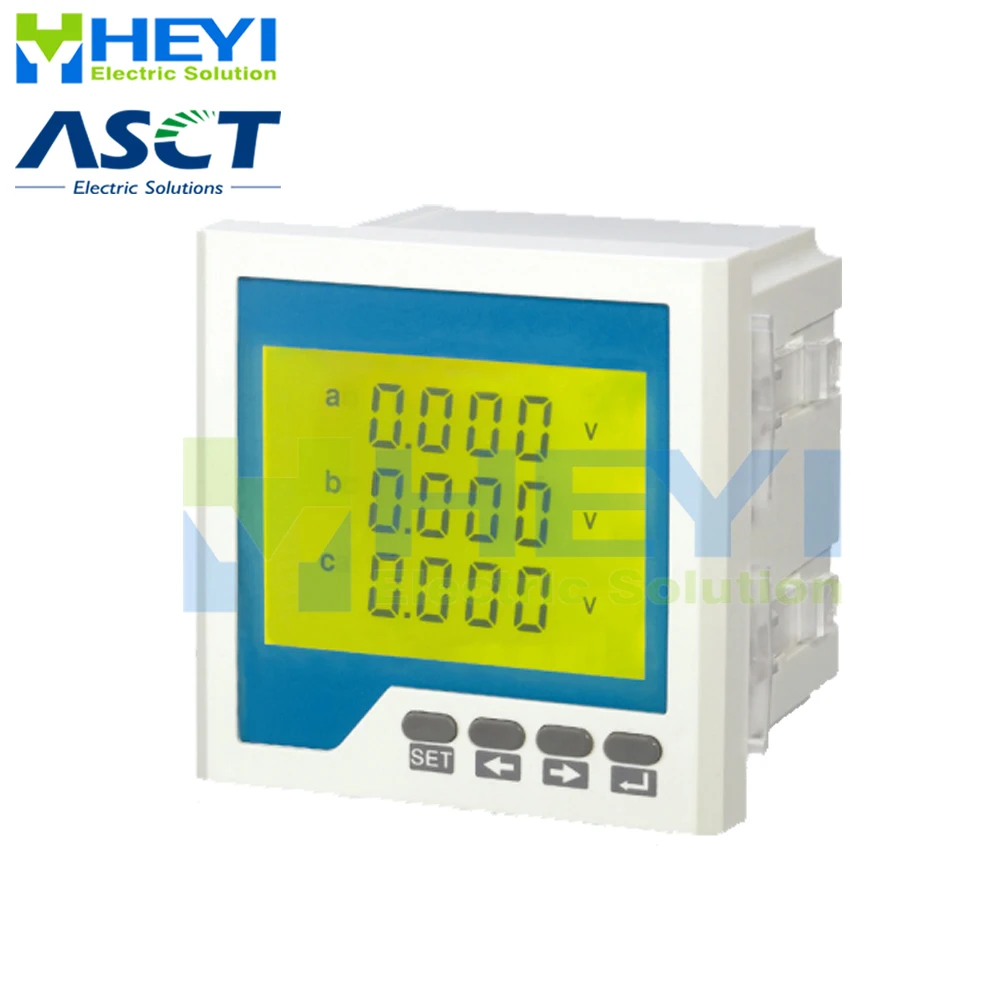 Three Phase Digital Voltage Meter Ac Voltage Meter Lcd Rh3av With