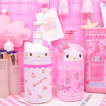 6 шт. 1000 мл Милая бутылка-диспенсер для мыла насос розовые украшения Декоративное мыло дозатор жидкости шампунь-гель для душа пены бутылки