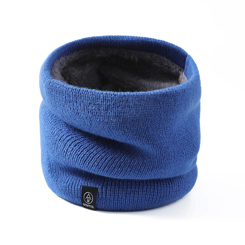 Female Winter Warm Scarf Solid Chunky Cable Knit cotton Snood Infinity Neck Warmer Cowl Collar Circle Women Men Fashion | Аксессуары для