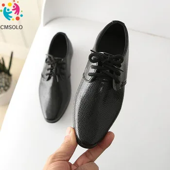 

CMSOLO Boys' Leather Shoes 2020 Spring Autumn New British Style Lace-up Children's Shoes Students Black Performance Footwear Boy