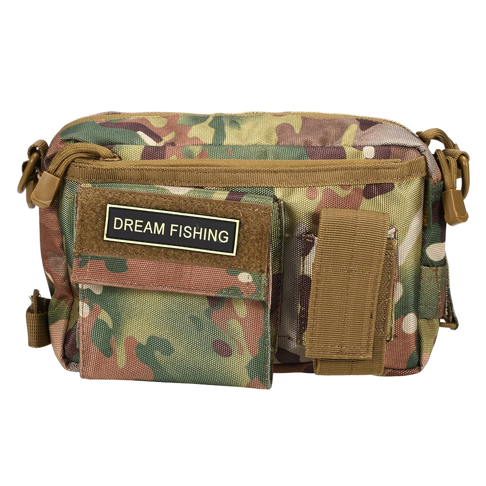Multi-purpose Fishing Waist Pack Outdoor Water-resistant Fishing Tackle Shoulder Bag Waist Lumbar Fanny Pack Bag