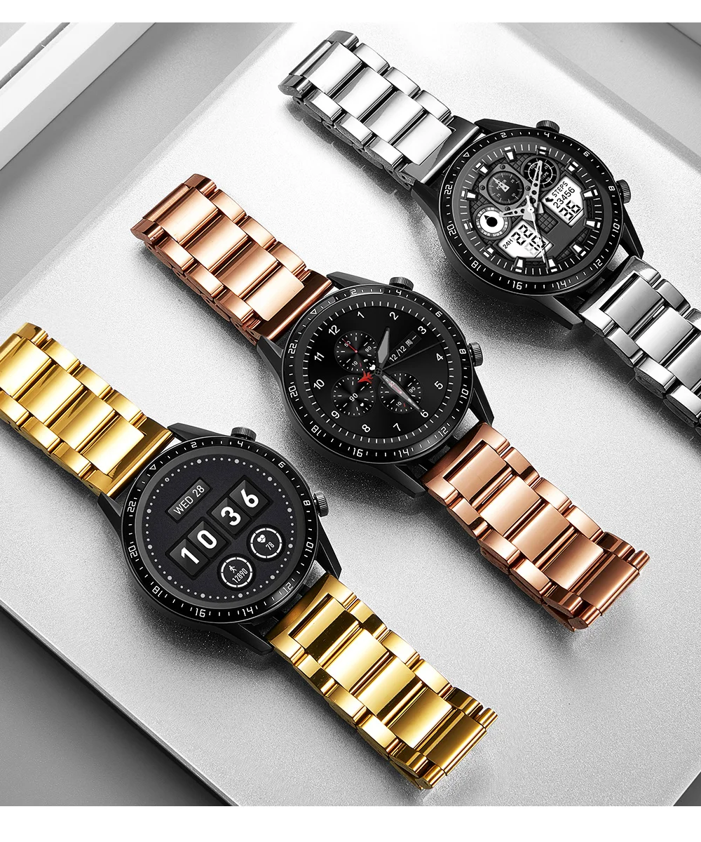 Браслет из нержавеющей стали для Huawei Watch gt 2/Honor magic ремешок с застежкой бабочкой 42