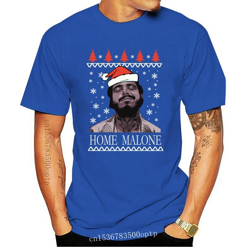 Funny Home Malone Christmas Ugly T-Shirt 1