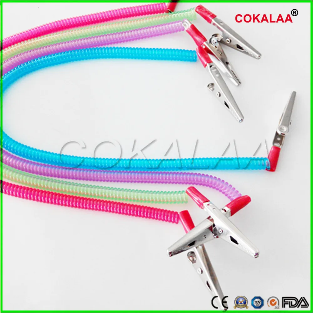 

Good quality 10 PCS Dental Scarf Clip Oral Dental Supplies Scarf Clip/Napkin Holders/Spring Rope Dentist Lab Material