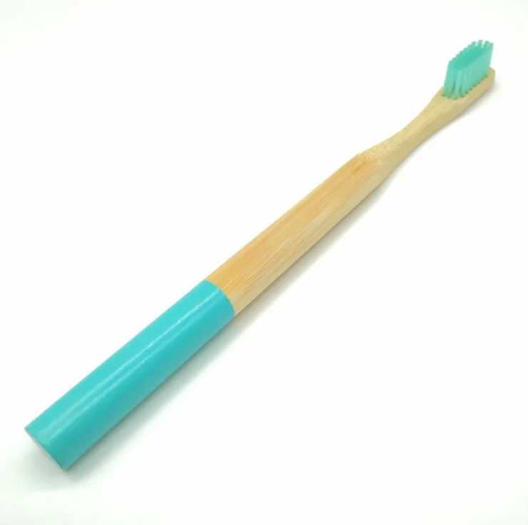 1pc light green Зубная щетка из натурального бамбука Экологически чистая низкоуглеродистая зубная щетка для путешествий мягкая щетина для взрослых зубная щетка для ухода за полостью рта Прямая поставка - Цвет: 1pc light green
