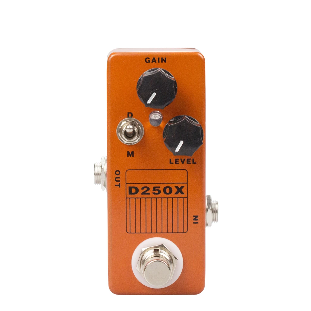 MOSKY D250X Analog Preamp Overdrive Mini Guitar Effect Pedal True Bypass Full Metal Shell Guitar Parts& Accessories