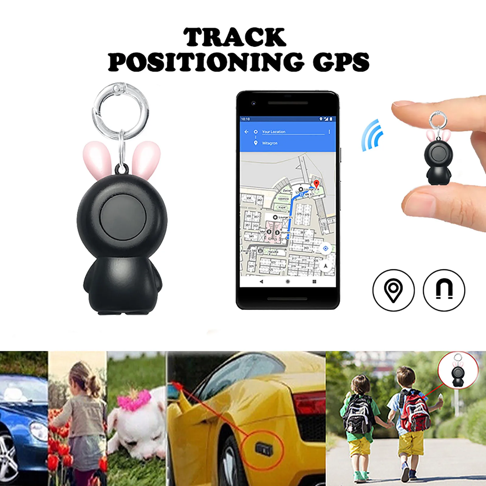 Mini Anti Lost Alarm Wallet KeyFinder Smart Tag Bluetooth Tracer GPS Locator Keychain Pet Dog Child Tag Tracker Key Finder