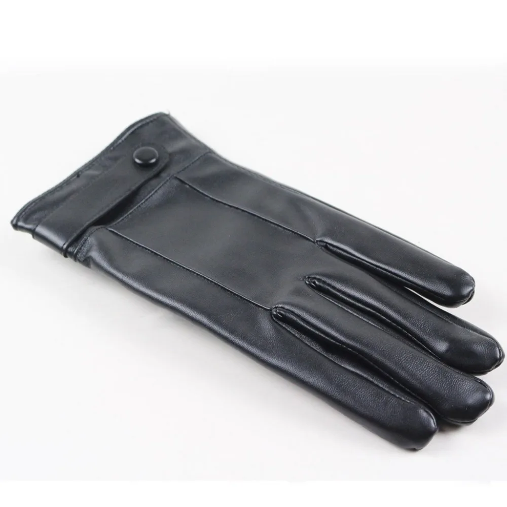1 пара, унисекс, черные перчатки из искусственной кожи, одноцветные, для женщин, для вождения, для мужчин и женщин, модные, для езды на мотоцикле, панк-перчатки
