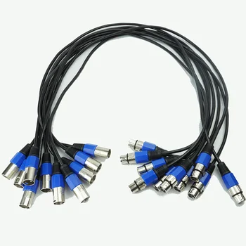 

10pcs/lot 1M DMX Signal line 3-pin signal connection cable led par moving head light signal cable