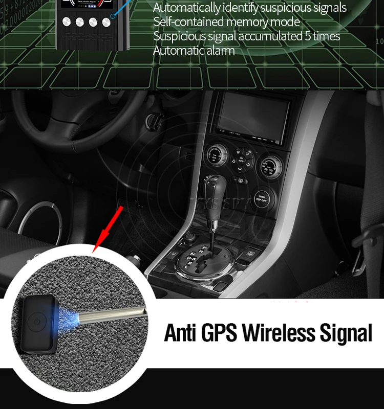 Espião sem Fio Detector de Sinal Dispositivo de Escuta Anti Gps Rastreador Escondido Câmera Militar Versão Profissional K68 rf Bug Gsm 6 K68 anti espião sem fio rf detector